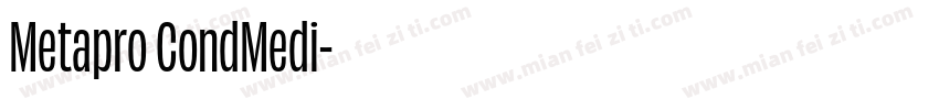 Metapro CondMedi字体转换